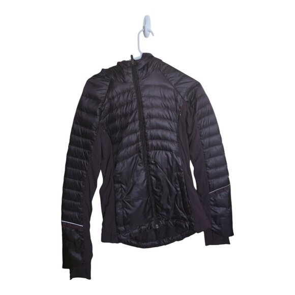 Lululemon Jacket Women 4 Down For A Run II Black Cherry Gorpcore BCHR 62859 - Picture 1 of 6